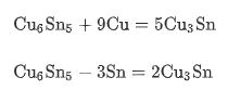 Cu3Sn相形成的化學式