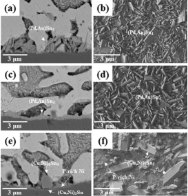 激光焊接後的焊點SEM圖。